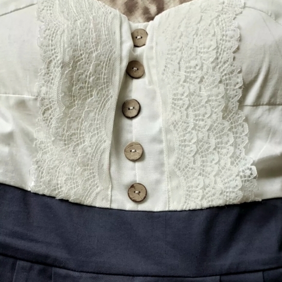 High-Waist Strapless Romper Size Small NWT - Picture 3 of 9